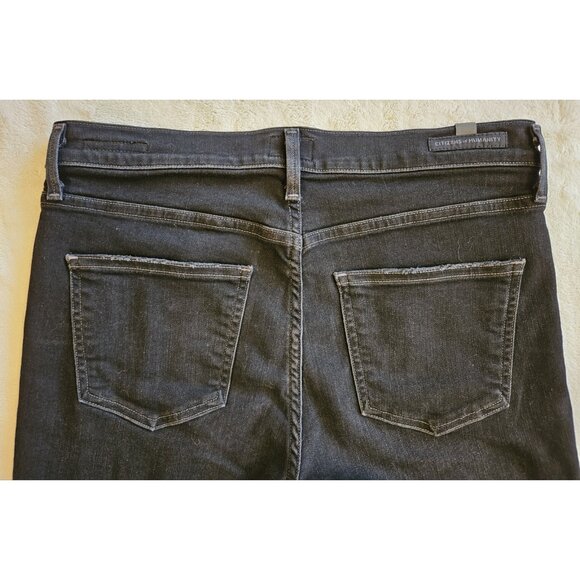 Citizens of Humanity Rocket High rise Skinny black Jeans Size 29 Distressed USA - Picture 10 of 14